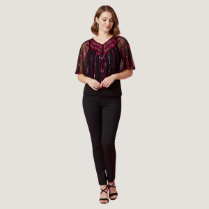 MODERN BERRY SHIMMER TOP