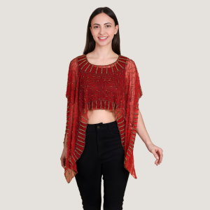 FESTIVE RADIANCE CAPE TOP